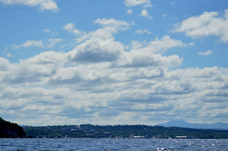 Rolling cumulus with Camel's Hump in background Rolling cumulus with Camel's Hump in background