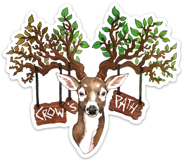 2025 sticker design contest winner: Dagny's deer (final version by Ozgur)