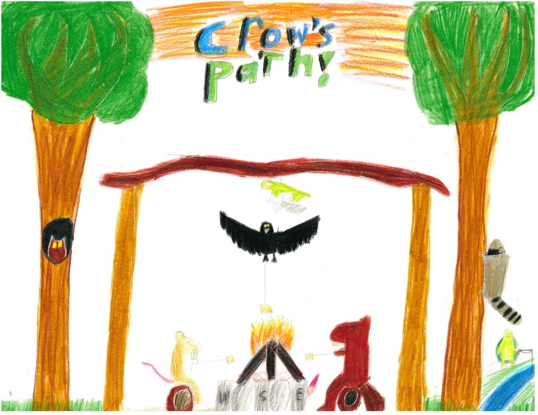 Mae’s drawing of a dragon for the 2022 sticker contest